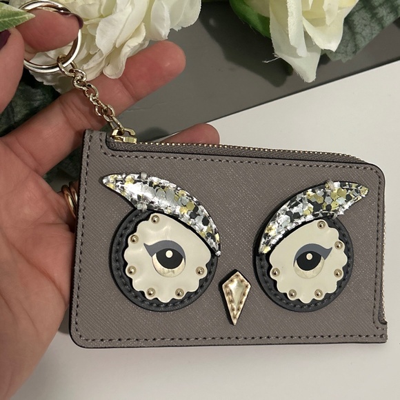 Kate Spade Star Bright Owl card case - Picture 1 of 4